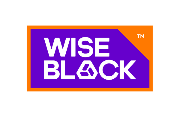 The WISEBLOCK logo, consisting of a purple and orange graphic design against a solid white background.